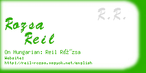 rozsa reil business card